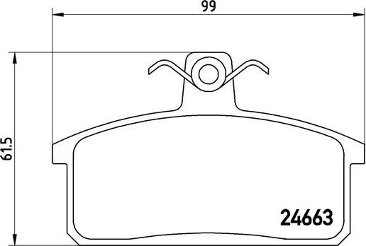 Brembo P 79 007 - Komplet Pločica, disk-kočnica www.molydon.hr