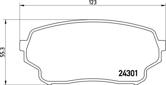 Brembo P 79 019 - Komplet Pločica, disk-kočnica www.molydon.hr