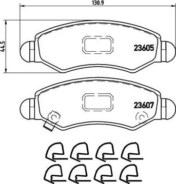 Brembo P 79 015 - Komplet Pločica, disk-kočnica www.molydon.hr