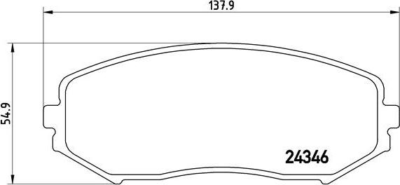 Brembo P 79 018 - Komplet Pločica, disk-kočnica www.molydon.hr