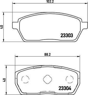 Brembo P 79 017 - Komplet Pločica, disk-kočnica www.molydon.hr