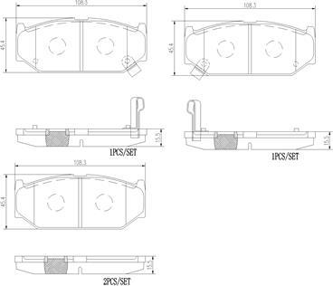 Brembo P79031N - Komplet Pločica, disk-kočnica www.molydon.hr