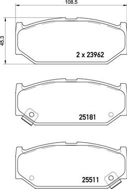 Brembo P 79 031 - Komplet Pločica, disk-kočnica www.molydon.hr