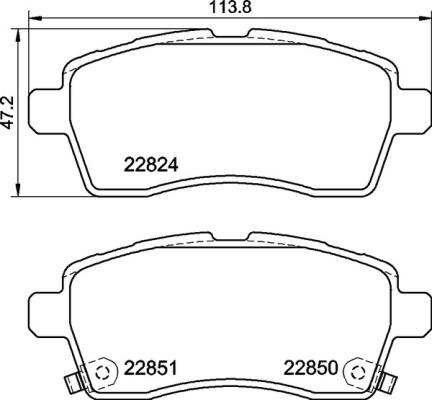 Brembo P 79 037 - Komplet Pločica, disk-kočnica www.molydon.hr