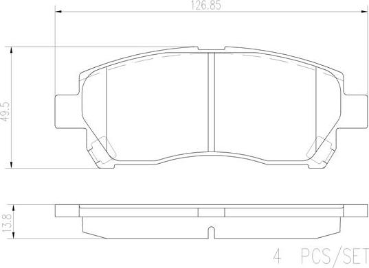 Brembo P79024N - Komplet Pločica, disk-kočnica www.molydon.hr