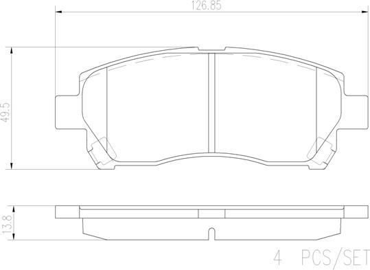 Brembo P 79 024 - Komplet Pločica, disk-kočnica www.molydon.hr