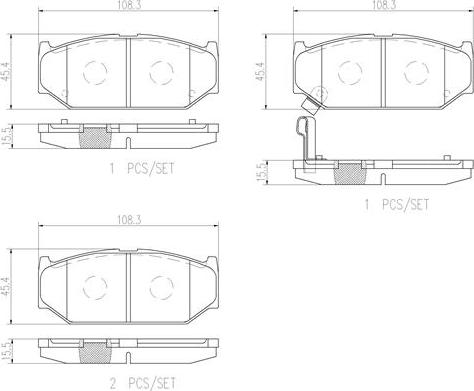 Brembo P79023N - Komplet Pločica, disk-kočnica www.molydon.hr