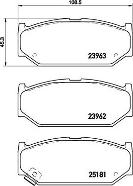 Brembo P 79 023 - Komplet Pločica, disk-kočnica www.molydon.hr