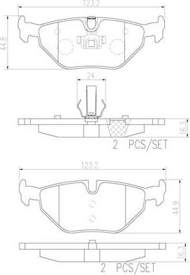 Brembo P71006N - Komplet Pločica, disk-kočnica www.molydon.hr