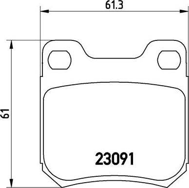 Brembo P 71 008 - Komplet Pločica, disk-kočnica www.molydon.hr