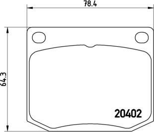 Brembo P 71 002 - Komplet Pločica, disk-kočnica www.molydon.hr