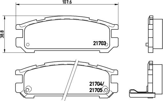 Brembo P 78 005 - Komplet Pločica, disk-kočnica www.molydon.hr