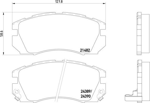 Brembo P 78 007 - Komplet Pločica, disk-kočnica www.molydon.hr