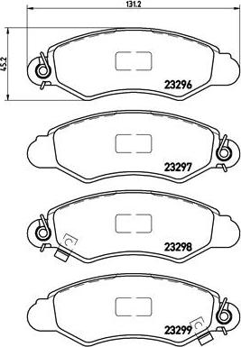 Brembo P 78 012 - Komplet Pločica, disk-kočnica www.molydon.hr