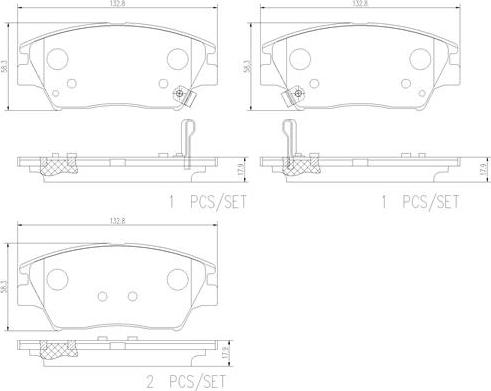 Brembo P77001N - Komplet Pločica, disk-kočnica www.molydon.hr