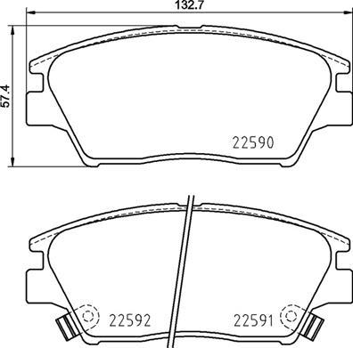 Brembo P 77 001 - Komplet Pločica, disk-kočnica www.molydon.hr