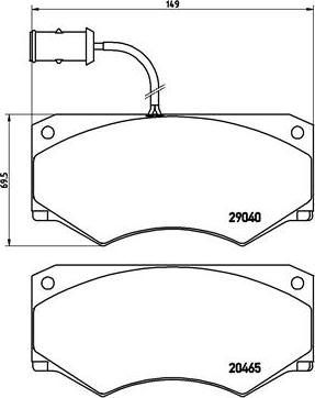 Brembo P A6 005 - Komplet Pločica, disk-kočnica www.molydon.hr