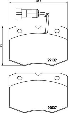 Brembo P A6 019 - Komplet Pločica, disk-kočnica www.molydon.hr