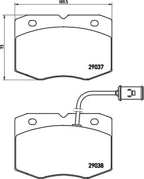 Brembo P A6 014 - Komplet Pločica, disk-kočnica www.molydon.hr