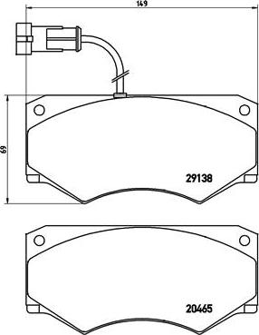 Brembo P A6 016 - Komplet Pločica, disk-kočnica www.molydon.hr