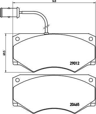 Brembo P A6 013 - Komplet Pločica, disk-kočnica www.molydon.hr