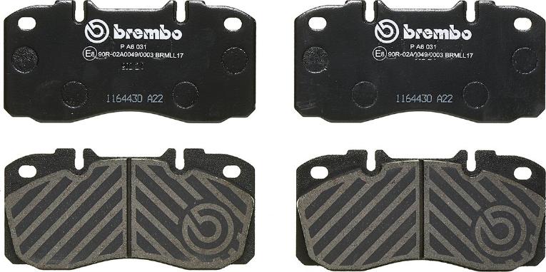 Brembo P A6 031 - Komplet Pločica, disk-kočnica www.molydon.hr