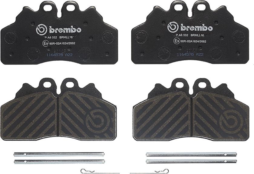 Brembo P A6 032 - Komplet Pločica, disk-kočnica www.molydon.hr