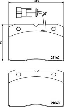 Brembo P A6 020 - Komplet Pločica, disk-kočnica www.molydon.hr