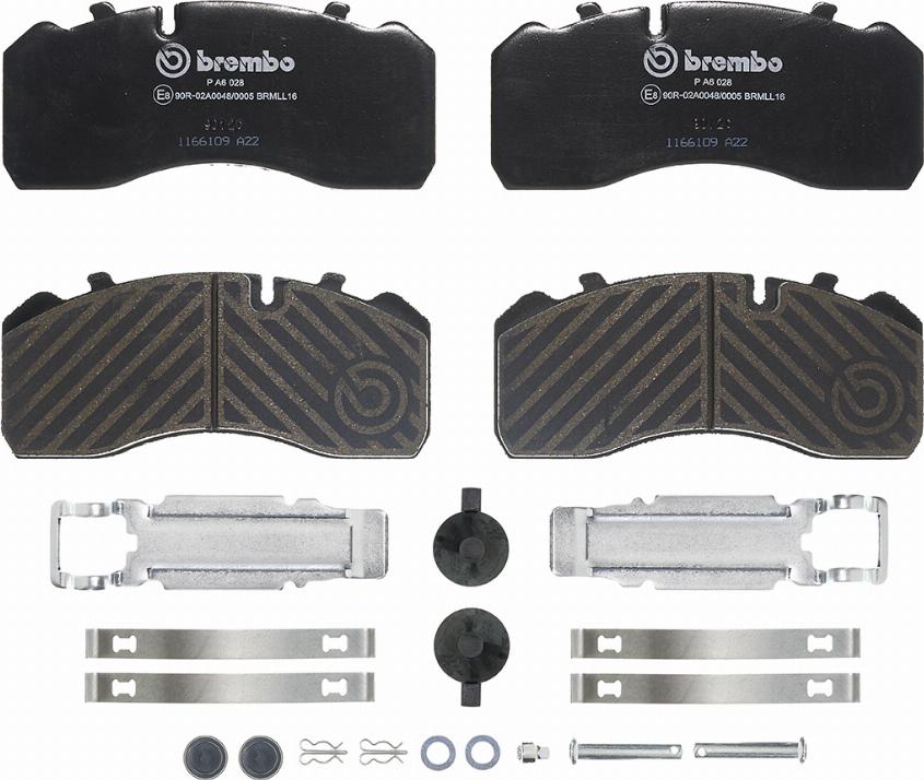 Brembo P A6 028 - Komplet Pločica, disk-kočnica www.molydon.hr