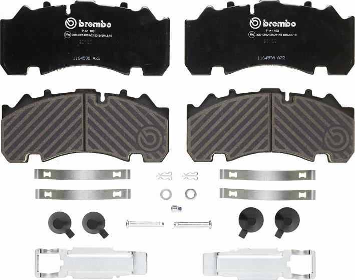 Brembo P A1 103 - Komplet Pločica, disk-kočnica www.molydon.hr