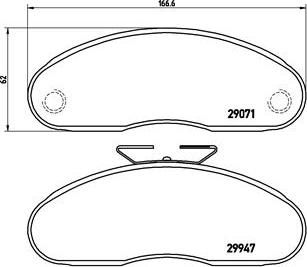 Brembo P B7 001 - Komplet Pločica, disk-kočnica www.molydon.hr