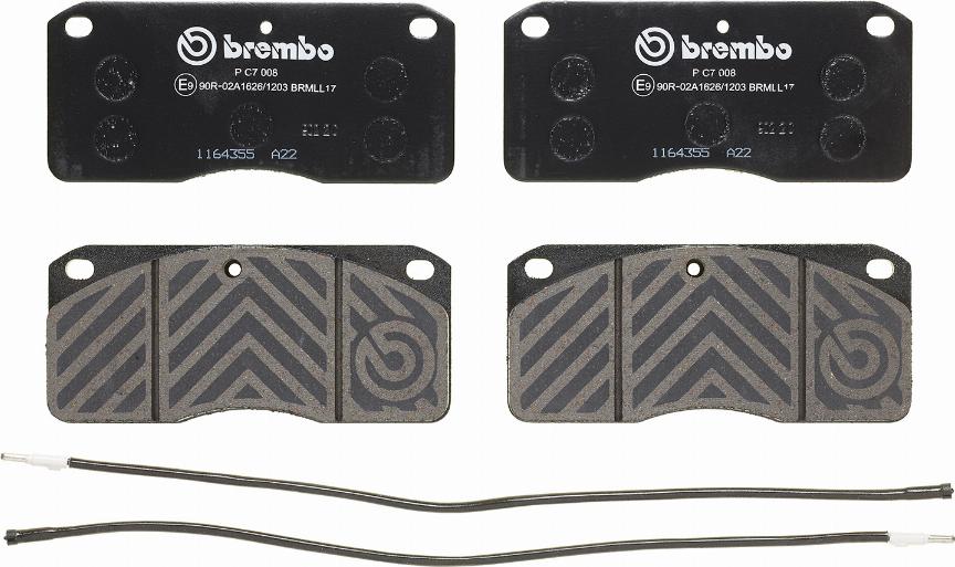 Brembo P C7 008 - Komplet Pločica, disk-kočnica www.molydon.hr