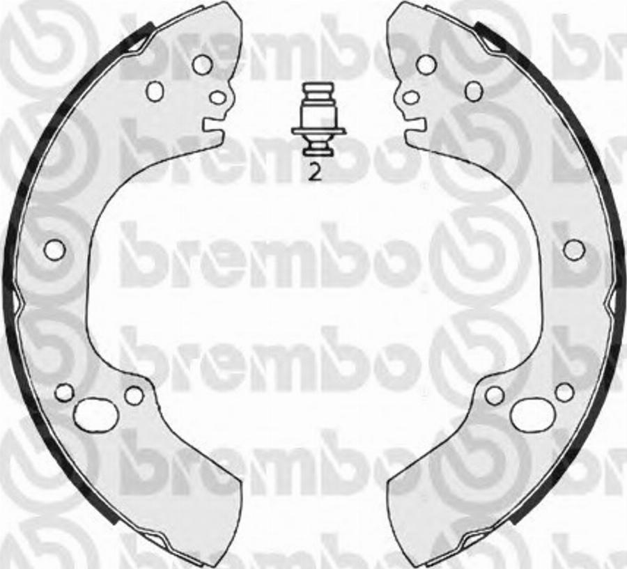 Brembo S 59 526 - Komplet kočnica, bubanj kočnice www.molydon.hr