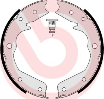 Brembo S 59 527 - Komplet kočionih obloga, rucna kočnica www.molydon.hr