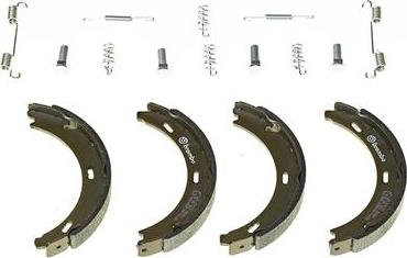 Brembo S 50 502 - Komplet kočionih obloga, rucna kočnica www.molydon.hr