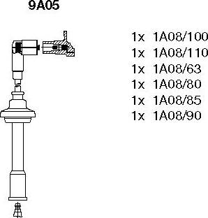 Bremi 9A05 - Set kablova za paljenje www.molydon.hr