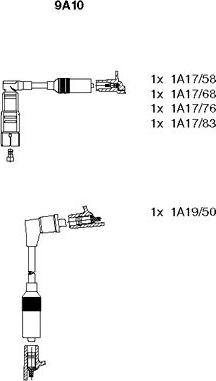 Bremi 9A10 - Set kablova za paljenje www.molydon.hr