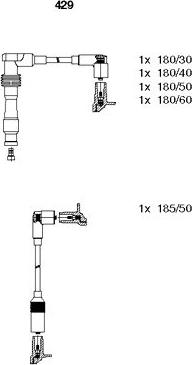 Bremi 429 - Set kablova za paljenje www.molydon.hr