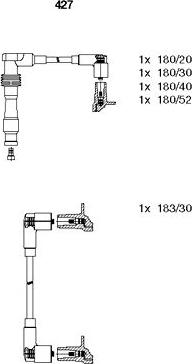 Bremi 427 - Set kablova za paljenje www.molydon.hr