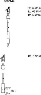 Bremi 600/449 - Set kablova za paljenje www.molydon.hr