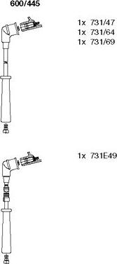 Bremi 600/445 - Set kablova za paljenje www.molydon.hr