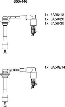 Bremi 600/446 - Set kablova za paljenje www.molydon.hr