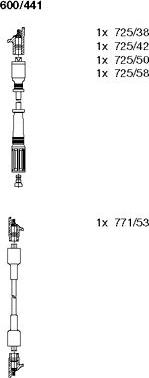 Bremi 600/441 - Set kablova za paljenje www.molydon.hr