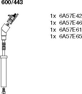 Bremi 600/443 - Set kablova za paljenje www.molydon.hr