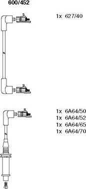 Bremi 600/452 - Set kablova za paljenje www.molydon.hr