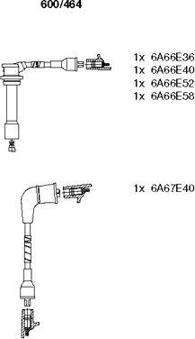 Bremi 600/464 - Set kablova za paljenje www.molydon.hr