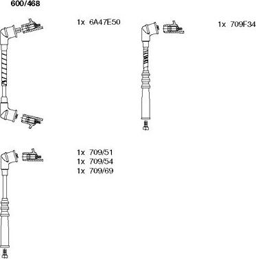 Bremi 600/468 - Set kablova za paljenje www.molydon.hr