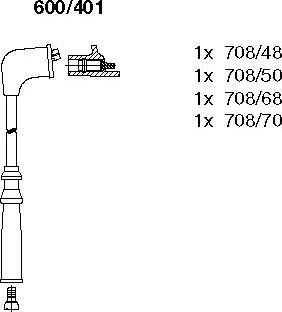 Bremi 600/401 - Set kablova za paljenje www.molydon.hr