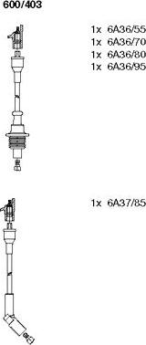 Bremi 600/403 - Set kablova za paljenje www.molydon.hr