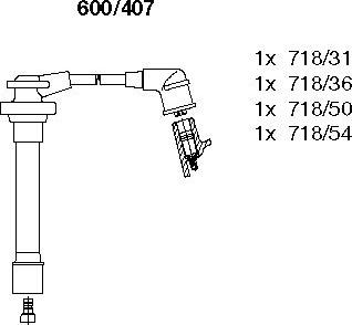 Bremi 600/407 - Set kablova za paljenje www.molydon.hr